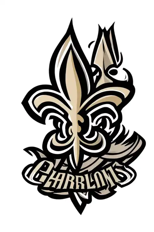 New Orleans Saints Logo With Charlton Athletic Logo