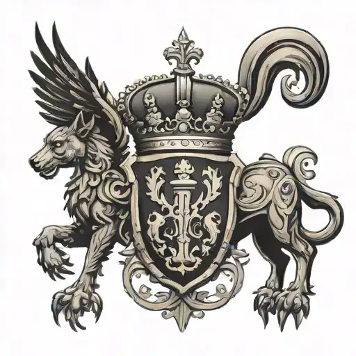 Mcclane Family Crest Heraldry Crown