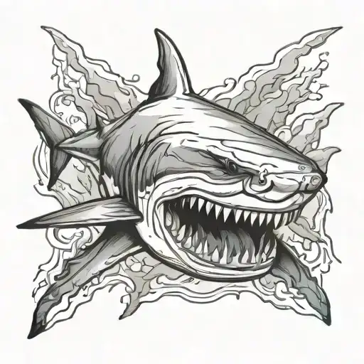 Sand Tiger Shark Emerging