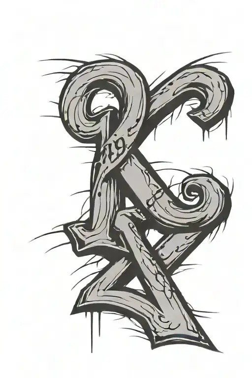 The Numbers 1984 In Script Font