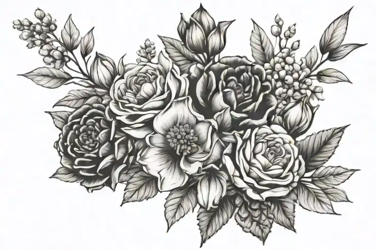 Birth Flower Bouquet