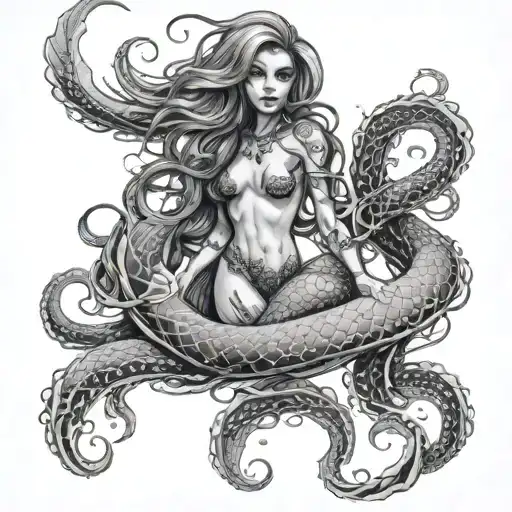 Mermaid Full Body Tentacles