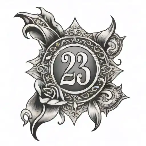 Numbers 213 With Bandana Teardrops On The Background On Chest