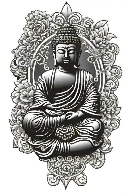 Thai Style Tattoo Design Inspired By Buddha And Buddhas Principles