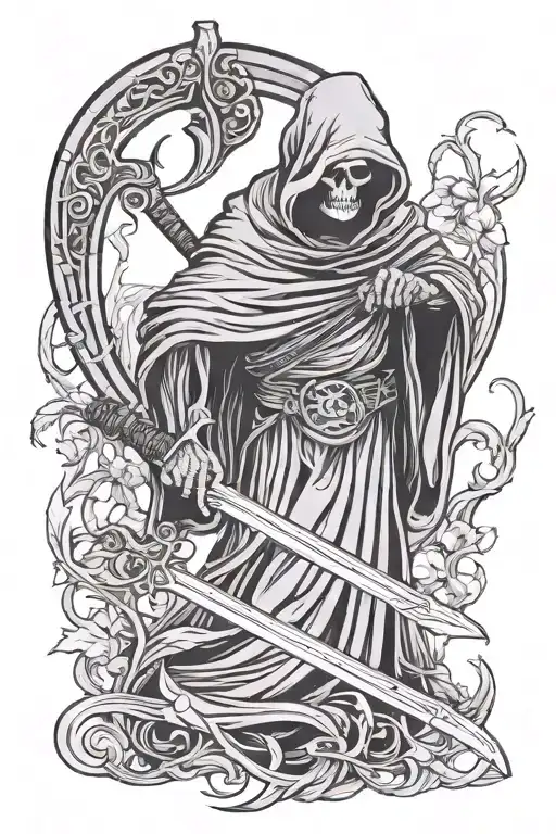 Grim Reaper With Scythe