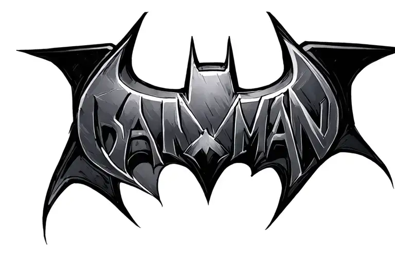 Batman Symbol Outline