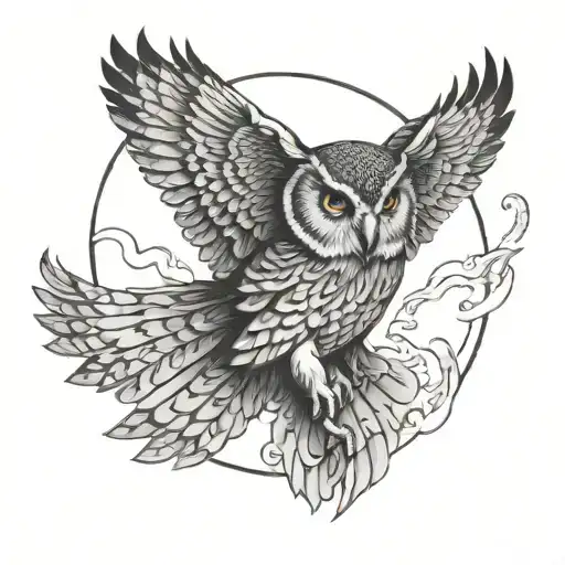 Owl Flying