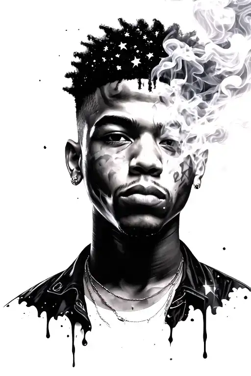 Lil Baby Album Cover & Smoke & Stars