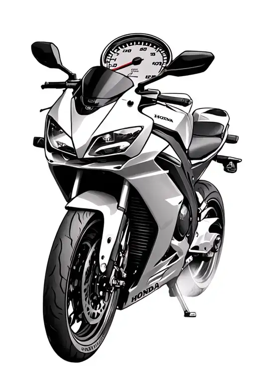 2011 Honda Cbr 125R With Speedometer In Background