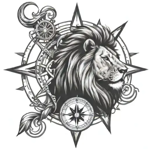 Lion And Compass