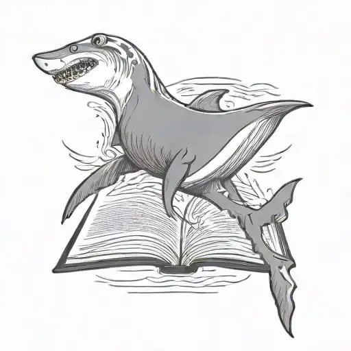 Shark Reading Book