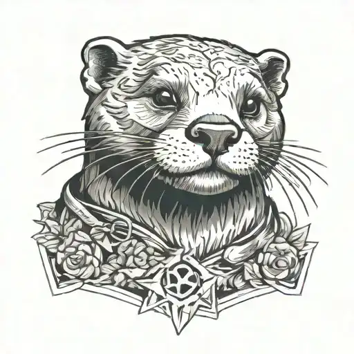 An Otter Wearing Iconic Props From Popular Films Like Harry Potter And Star Wars