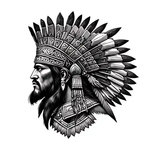 Aztec Warrior Sleeve