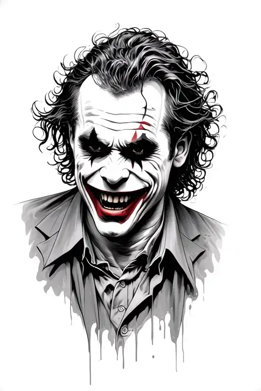 Heath Ledger Joker Laughing