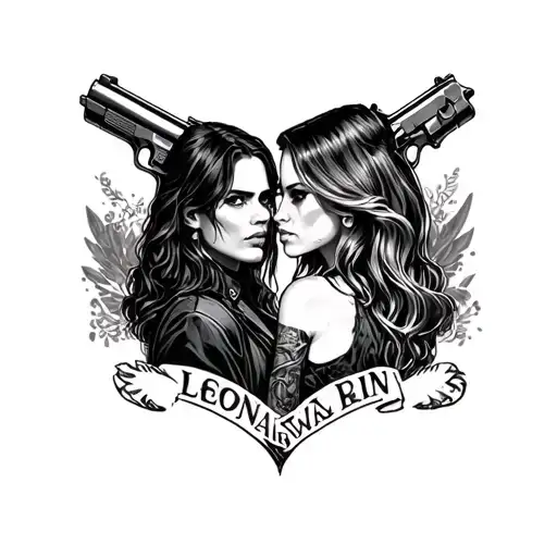 Names Leon And Erin And A Gun Surrounded