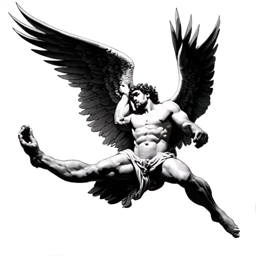 Icarus Falling From The Sky Greek Mythology For The Ribs