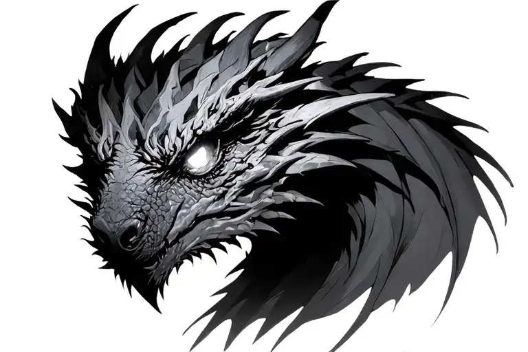 Skyrim Dragon Glowing Eyes