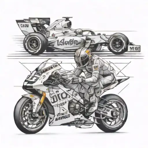 Create A Fine Line Tattoo With The Number 505 Based On The Formula 1 Driver Lando Norris