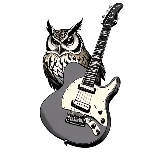 Owl Guitar Neck Sleve