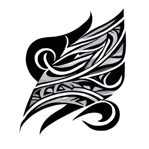 Minimalist Tribal Band On Bicep