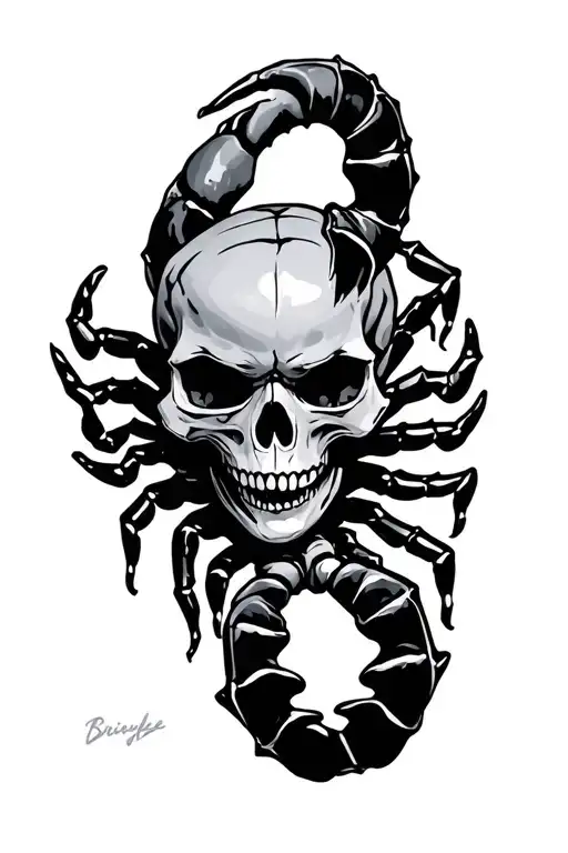 Skull And Scorpion