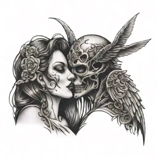 Wife Delivering Kiss Of Death