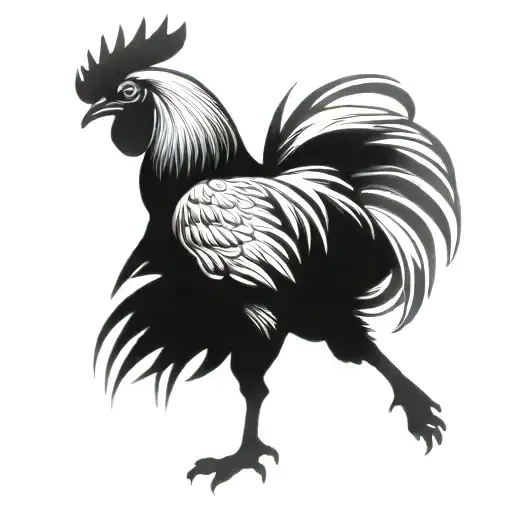 Rooster Running