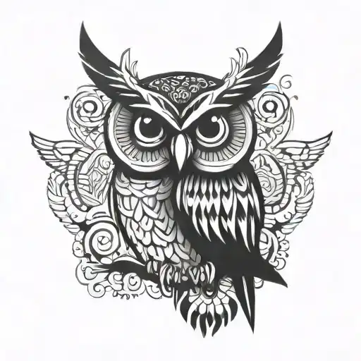 Nordic Totem Pole Owl
