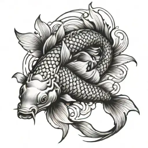 Koi Fish Transforming