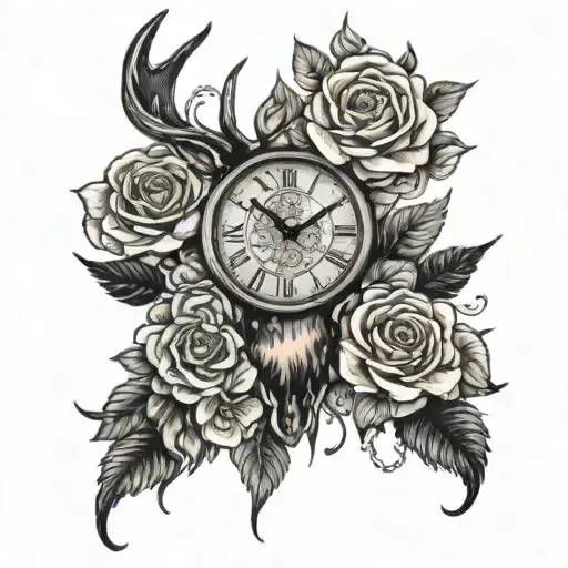 Clock Rose Deer