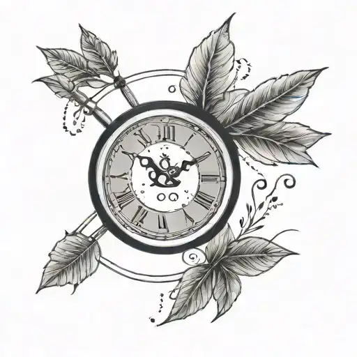 Clock Leaf Arrow