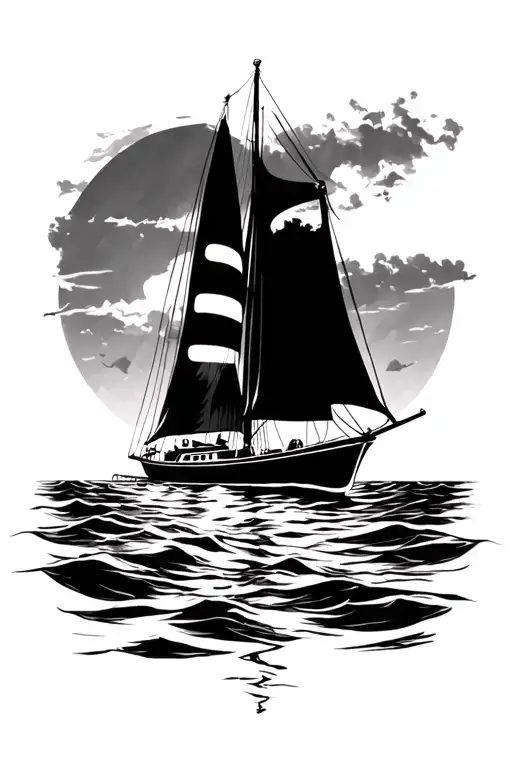 Sunset Sailing Boat Sailing