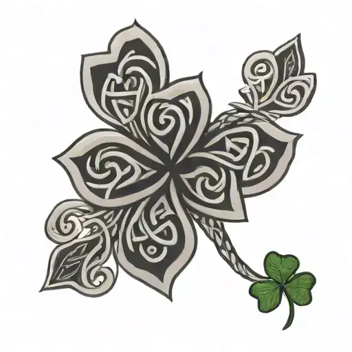 Celtic Shamrock Intertwined