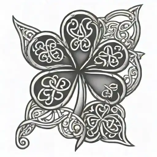 Celtic Shamrock Intertwined