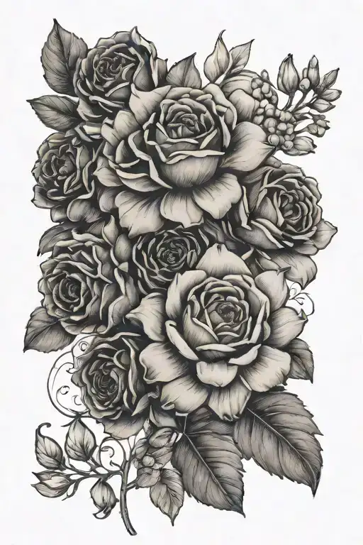 Dainty Birth Flower Boquet August January And February