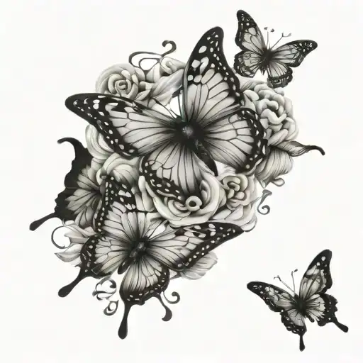 Chosen One With Aesthetic Elements Like Cute Stencils And Butterflies