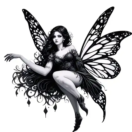 Gothic Fairy Playing