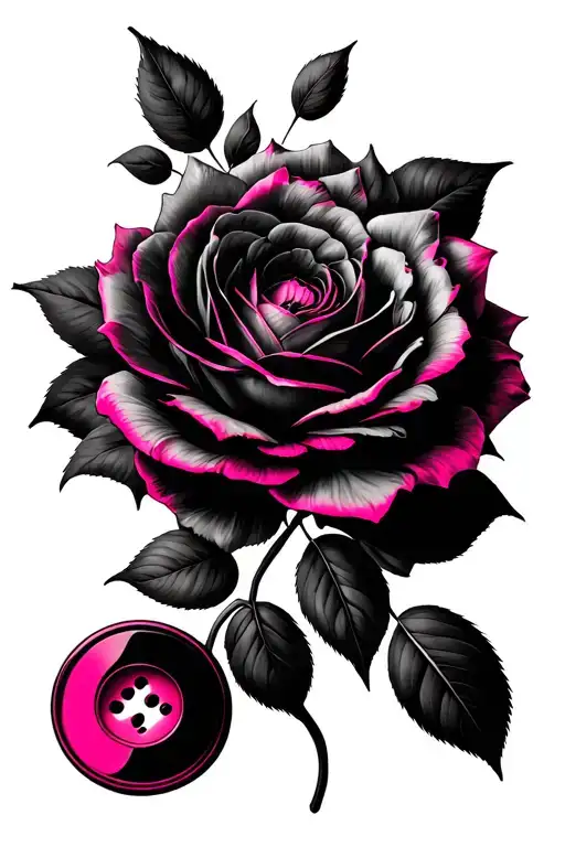 Cover A Writing With Pink Buttons