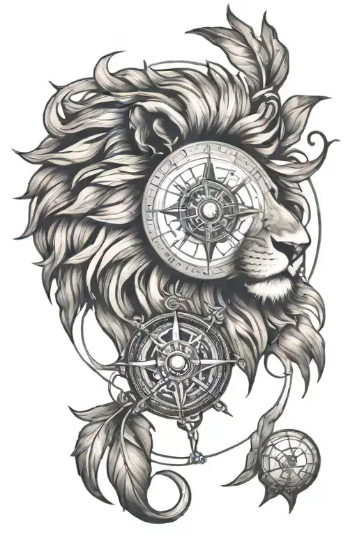 Lion And Compass