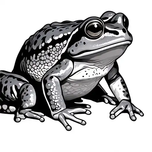 Dad Frog With Daugter Frog