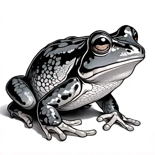 Dad Frog With Daughter Frog