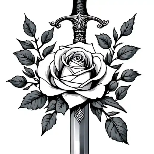 Rose And Olive Branch Time Of Birth And A Sword