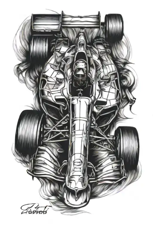 Formula 1 Car Top View Point