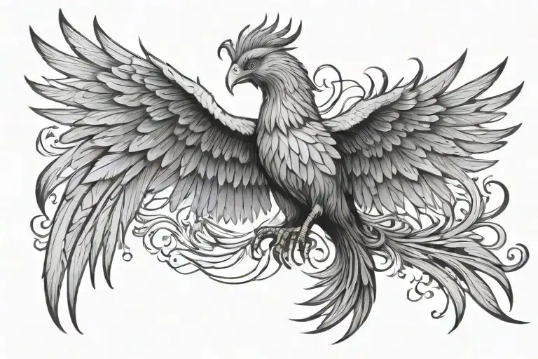 Phoenix Rising From The Ashes