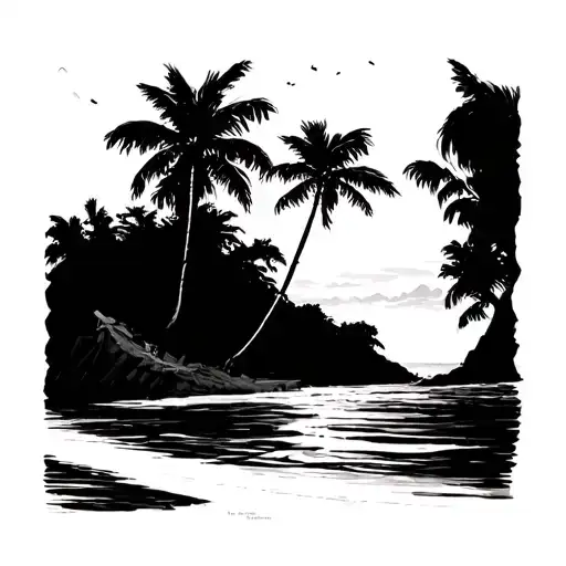 Chikano Mayi Beach Pilma Black White