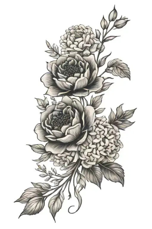 Bouquet Of Birth Flowers