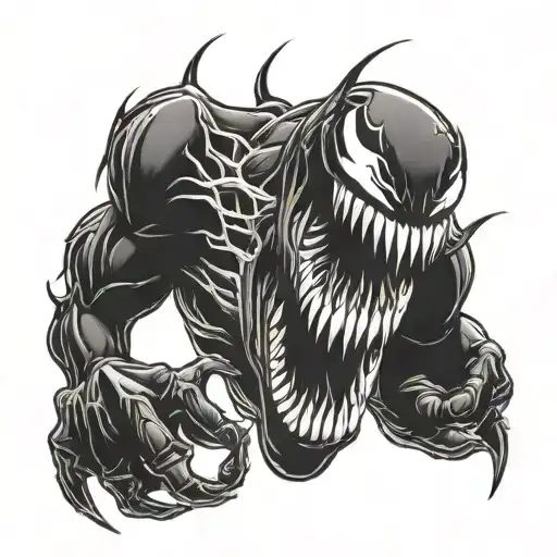 Venom Taking Over Hand
