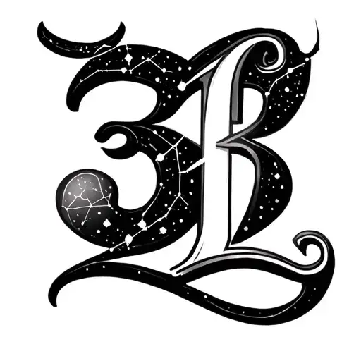 3 April 2001 In Roman Numerals With Aries Constellation And Letter L Initial