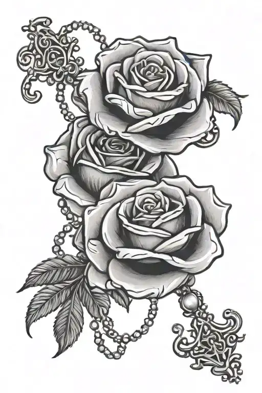 Rosary Rose Intertwined