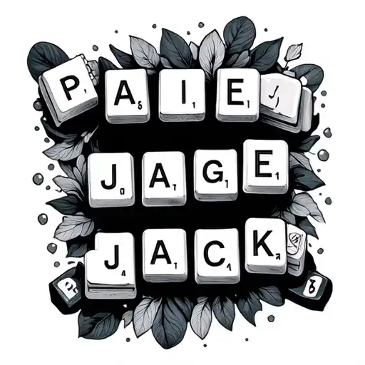 Kids Names Scrabble Paige Jack